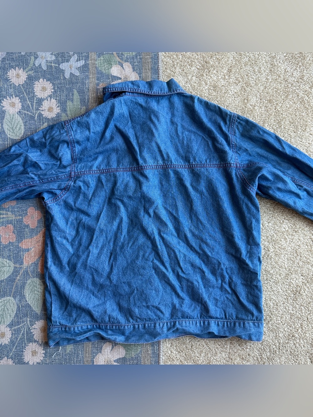 Drapers & Damons Blue Embroidered Star Denim Jacket View 3